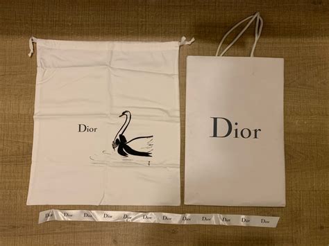 dior swan dust bag